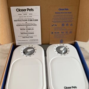 White Automatic Cat Feeder
